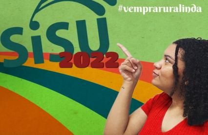 banner com estudante apontando para a palavra Sisu 2022
