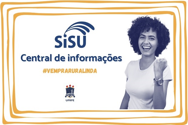 Central de Informações Sisu com imagem de estudante comemorando 