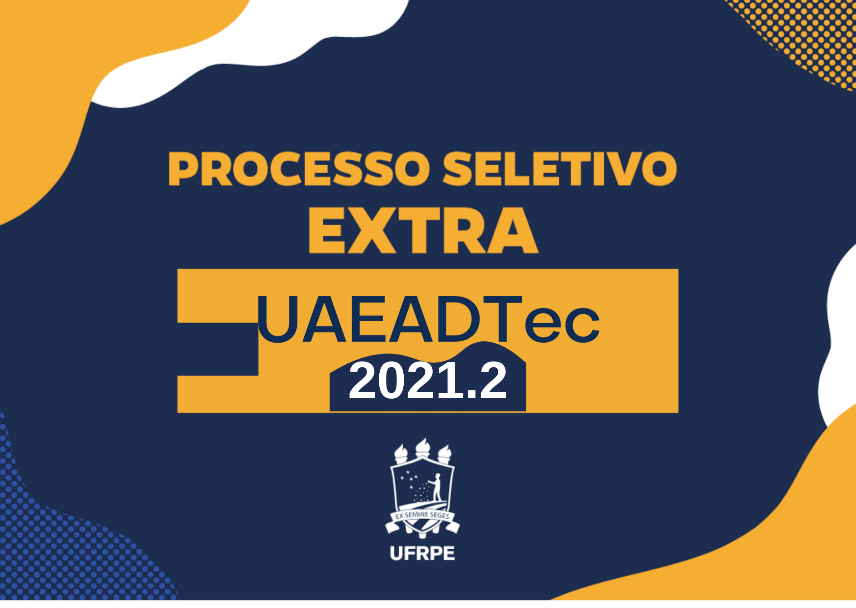 card chamando para processo seletivo extra ead 2021.2