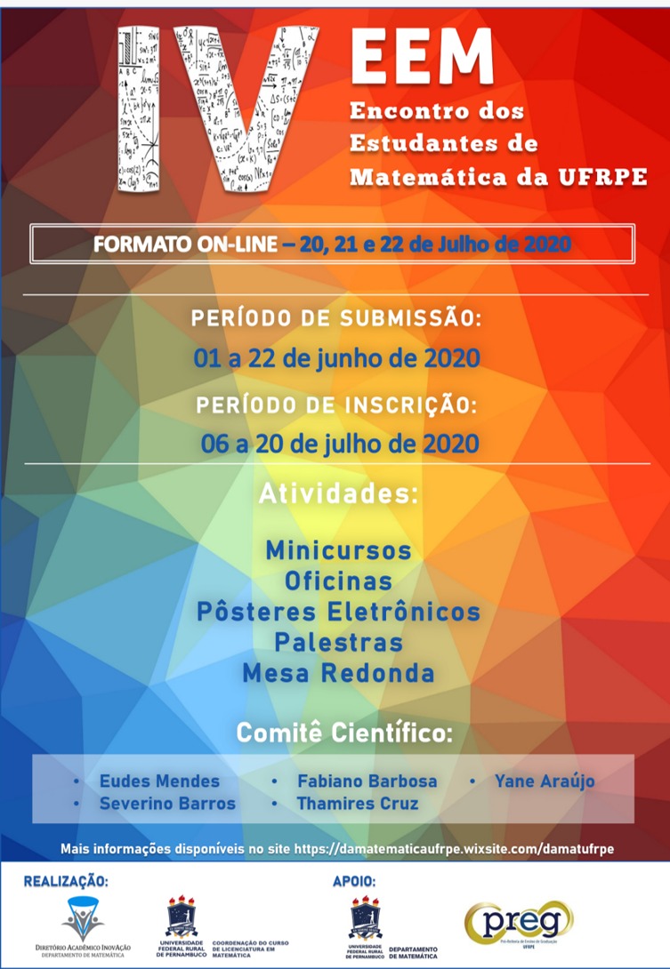 cartaz do evento com informações descritas