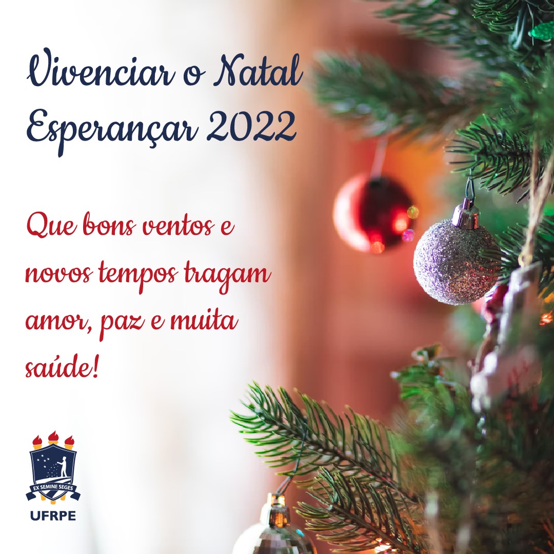 cartão de Natal Vivenciar o Natal, Esperançar 2022 Que bons ventos e novos tempos tragam amor, paz e muita saúde!